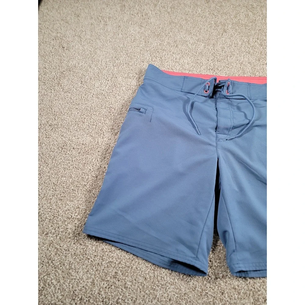 Vineyard Vines Mens Swim Trunks Size 30 Waist Light Blue Adjustable Drawstring